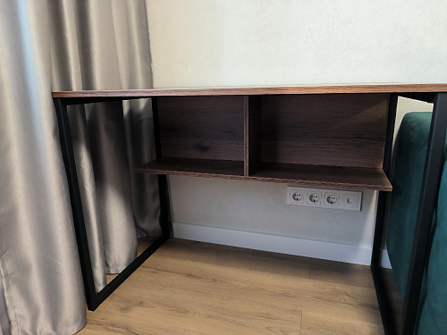 Письменный стол Клер Лофт черный матовый / бетон фото покупателя 37