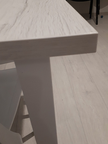 Деревянный стол Лота Лофт 120х75 белый матовый / дуб крафт золотой фото покупателя 343