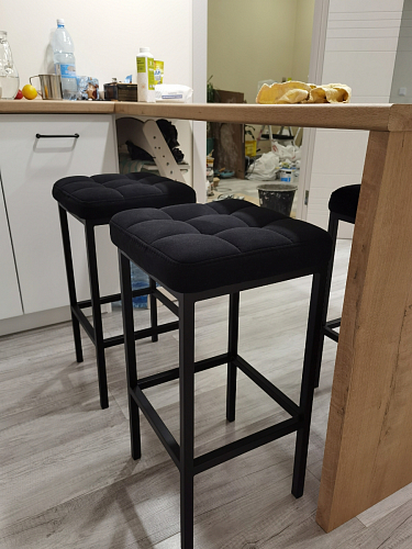 Барный стул Лофт линкольн белый / белый матовый фото покупателя 75