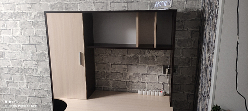 Компьютерный стол КСТ-16 левый дуб сонома / белый фото покупателя 12