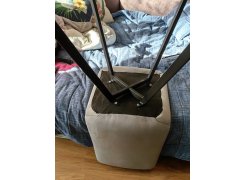 Стул на металлокаркасе Чилли синяя ткань / белый фото покупателя 433