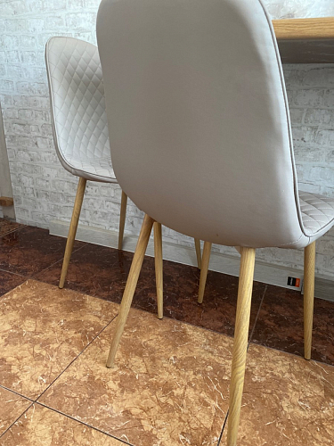 Стул на металлокаркасе Capri голубой фото покупателя 35