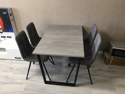 Деревянный стол Лота Лофт 120x75 дуб крафт табачный / черный матовый фото покупателя 645