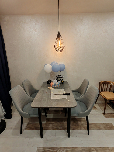 Стул на металлокаркасе Kora gray / black фото покупателя 341