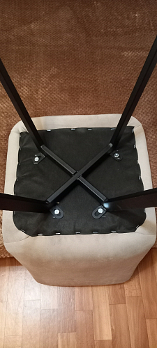 Стул на металлокаркасе Чилли черный / зеленый фото покупателя 1401