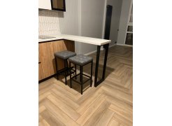 Барный стул Лофт кожзам d1 / черный матовый фото покупателя 15