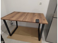 Стол Лота Лофт 140 25 мм юта / белый матовый фото покупателя 901