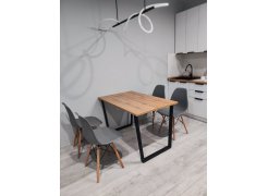 Стол Лота Лофт 140 25 мм черный матовый / бетон фото покупателя 823