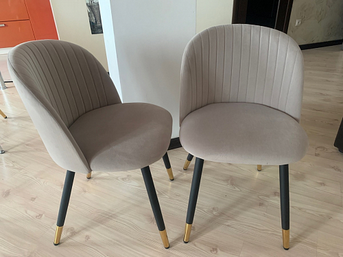 Стул на металлокаркасе Gabi latte / gold / black фото покупателя 802