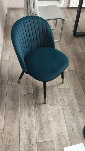 Стул на металлокаркасе Gabi 1 light purple / black / gold фото покупателя 53