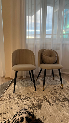 Стул на металлокаркасе Gabi 1 light purple / black фото покупателя 804