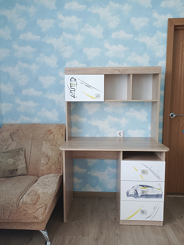 Письменный стол Форсаж дуб сонома / белый фото покупателя 1