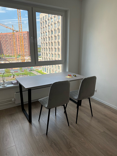 Деревянный стол Лота Лофт 140х80 дуб крафт табачный / черный матовый фото покупателя 241