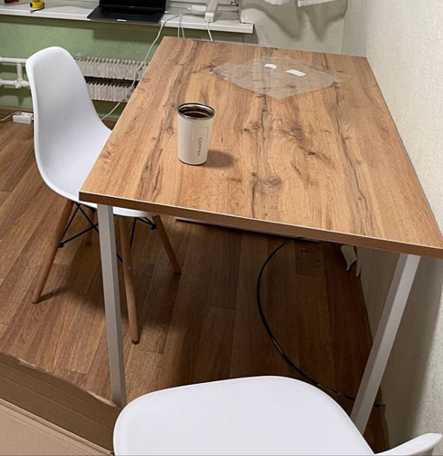 Деревянный стол Лота Лофт 120x75 дуб крафт табачный / черный матовый фото покупателя 860