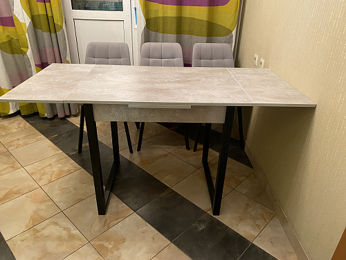 Стол Форли дуб велингтон / черный матовый фото покупателя 43