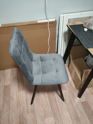 Стул на металлокаркасе Чилли зеленый / черный фото покупателя 1062