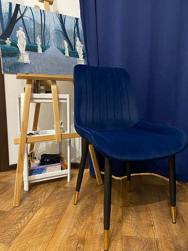 Стул на металлокаркасе Seda 1 latte / black / gold фото покупателя 7