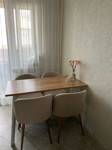 Стол Тринити Лофт 120 32 мм дуб галифакс табако / черный матовый фото покупателя 495