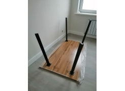 Стол Тринити Лофт 120 32 мм бетон / черный матовый фото покупателя 360