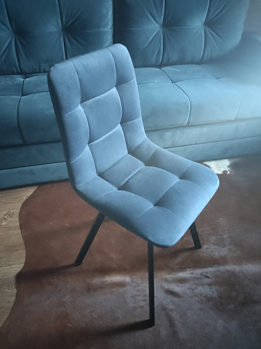 Стул на металлокаркасе Чилли синий / белый фото покупателя 1416