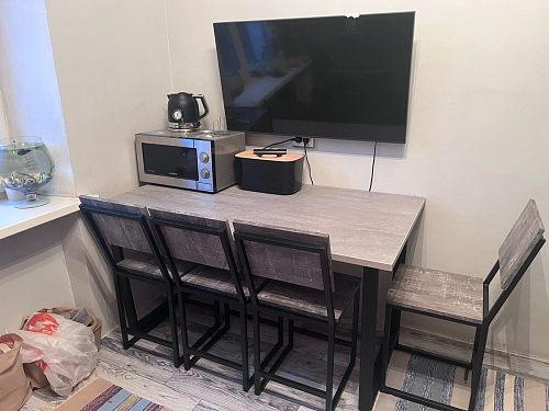 Деревянный стол Лота Лофт 140х80 черный матовый / бетон светлый фото покупателя 678