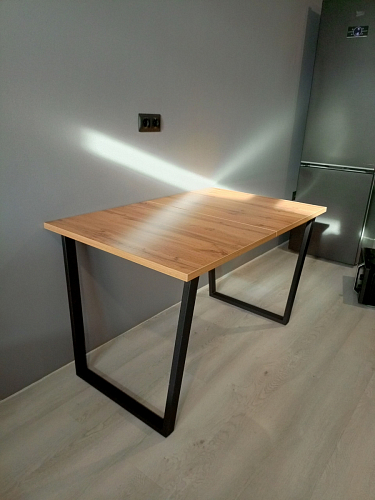 Стол Лота Лофт 140 25 мм черный матовый / бетон фото покупателя 715