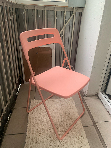 Пластиковый стул Fold складной white фото покупателя 1