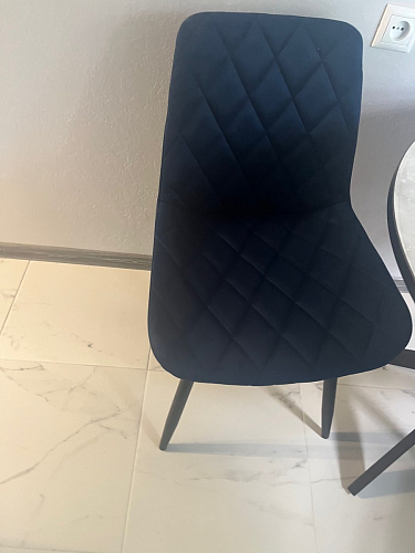 Стул на металлокаркасе Баодин К крутящийся фиолетовый teddy 944 / черный фото покупателя 18