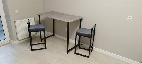 Барная стойка Дилан Лофт 120х60х90 бетон фото покупателя 124