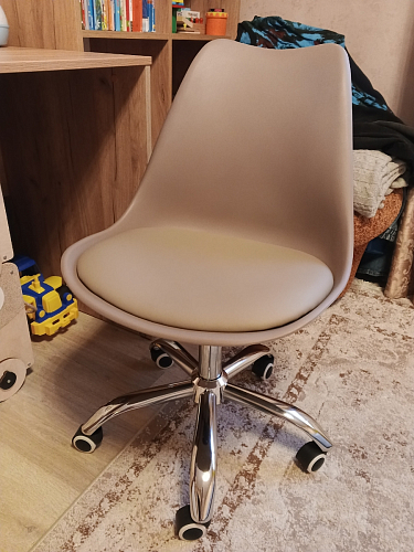 Компьютерное кресло Kolin с подушкой clear / white фото покупателя 227