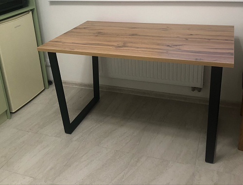 Стол раскладной Лота Лофт 120 25 мм юта / черный матовый фото покупателя 558