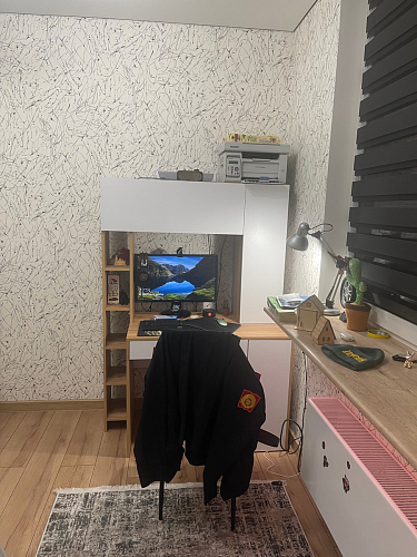 Письменный стол Комфорт 12.71 дуб золотой craft / белая аляска фото покупателя 121