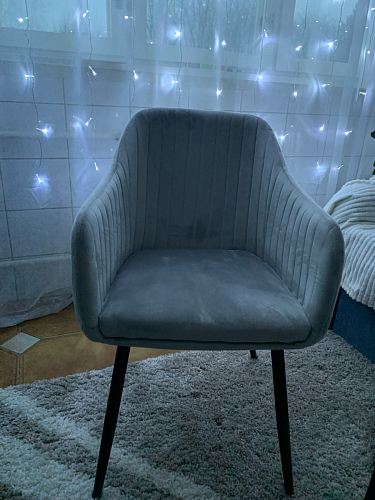 Стул на металлокаркасе Slam dark beige фото покупателя 68