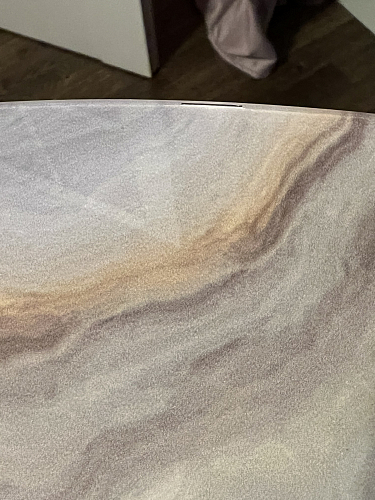 Стеклянный стол Анселм обсидиан / черный фото покупателя 6