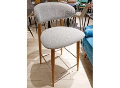 Полубарный стул Lucas букле латте из шоурума 2