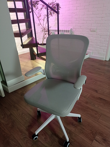 Компьютерное кресло Konfi gray / blue / white фото покупателя 292