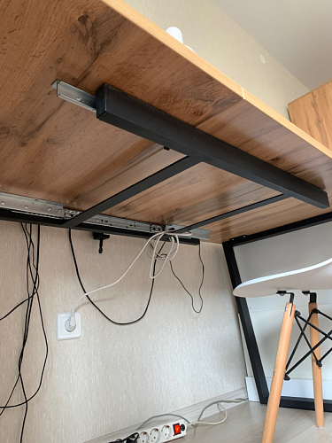 Деревянный стол Лота Лофт 120х75 белый матовый / дуб крафт золотой фото покупателя 874