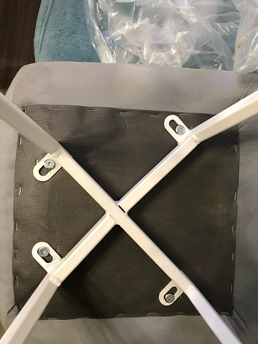 Стул на металлокаркасе Чилли зеленый / белый каркас фото покупателя 1