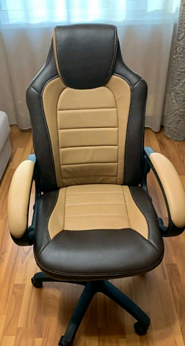 Компьютерное кресло Kadis коричневое / бежевое фото покупателя 21