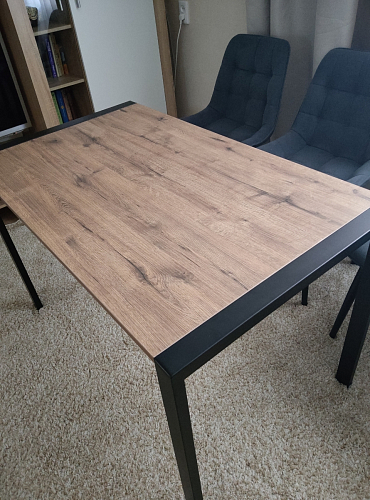 Стол Центавр дуб галифакс / черный матовый фото покупателя 50