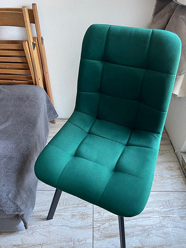 Стул на металлокаркасе Чилли светло-серый / белый каркас фото покупателя 371