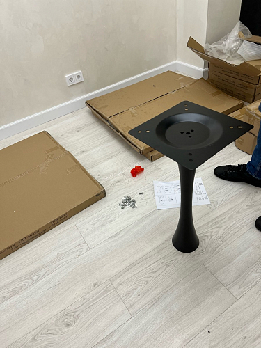 Стол Tulip 90 белый фото покупателя 3