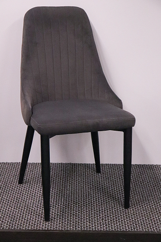 Стул на металлокаркасе Kora dark gray / black из шоурума 1