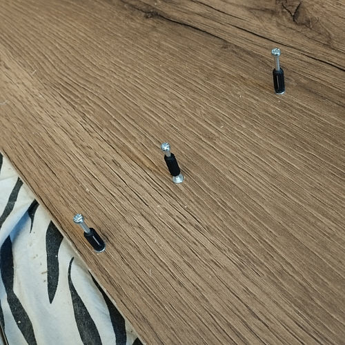 Письменный стол Клер Лофт дуб делано темный / черный матовый фото покупателя 13