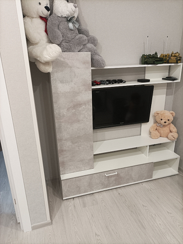 Готовая гостиная Jimenez дуб венге / белый глянец фото покупателя 44