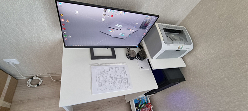 Компьютерный стол Джаз-24 левый дуб сонома фото покупателя 49