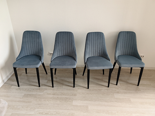 Стул на металлокаркасе Kora green / black фото покупателя 211