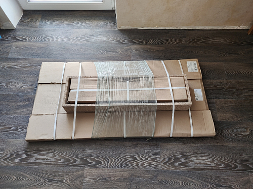 Стол Тринити Лофт 120 32 мм дуб галифакс табако / черный матовый фото покупателя 585