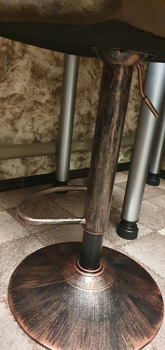 Барный стул Paskal коричневый / хром фото покупателя 5