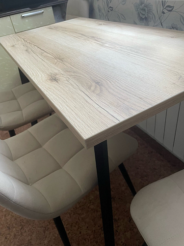 Деревянный стол Лота Лофт 120x75 дуб крафт табачный / черный матовый фото покупателя 329